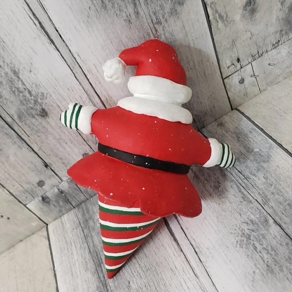 Department 56 Snowman Christmas Ornaments Santa, Mistletoe and Downhill Skier